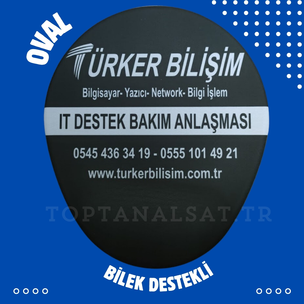 Logo Baskılı Mouse Pad Oval: Kurumsal Kimliğinizi Yansıtan Özel Üretim - Görsel 2