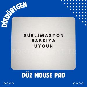 Süblimasyon Boş Mouse Pad Dikdörtgen - Baskıya Uygun