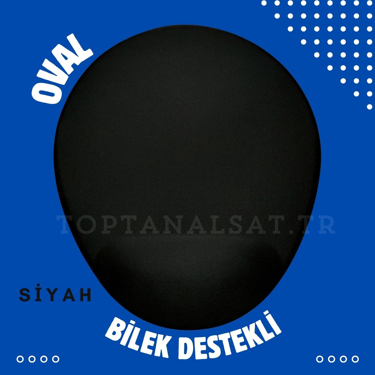 Toptan Oval Bilek Destekli Mouse Pad, Tüm Renklerde Baskı Yapılır
