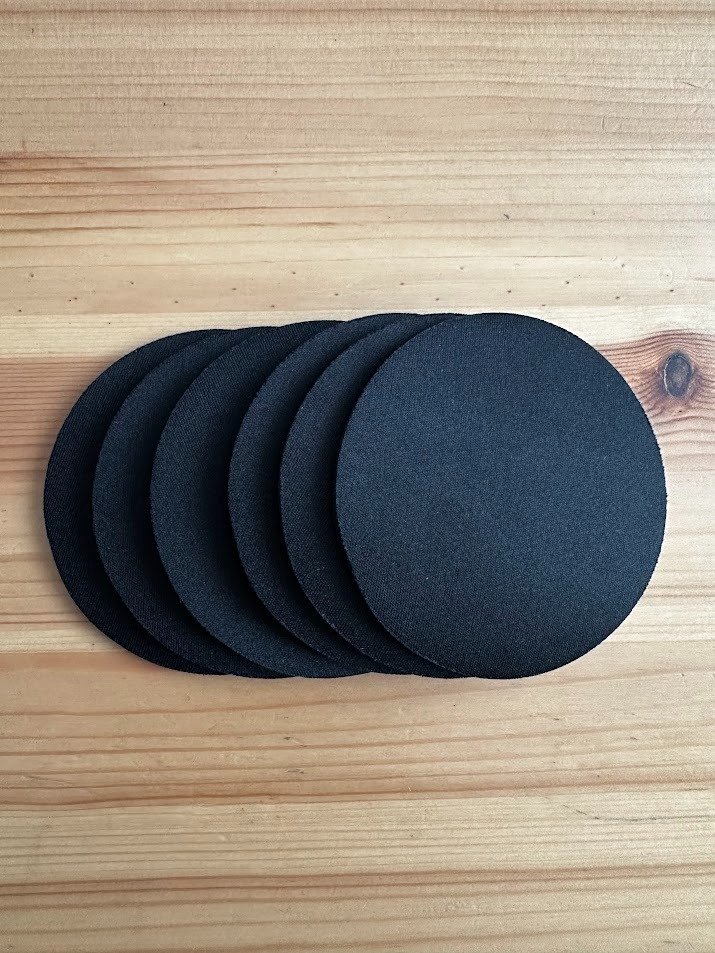 Kumaş Siyah Bardak Altlığı Toptan Satış - Sünger Bardak Altlığı