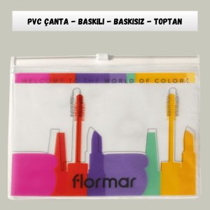 Baskılı PVC Kozmetik Çantası - Toptan Promosyon Kozmetik Çanta